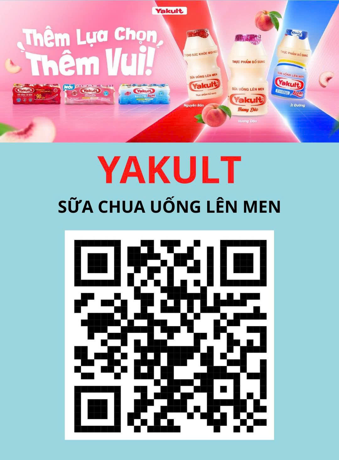 Mã QR sữa Yakul